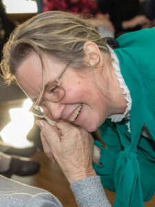 Mooie contactmoment foto